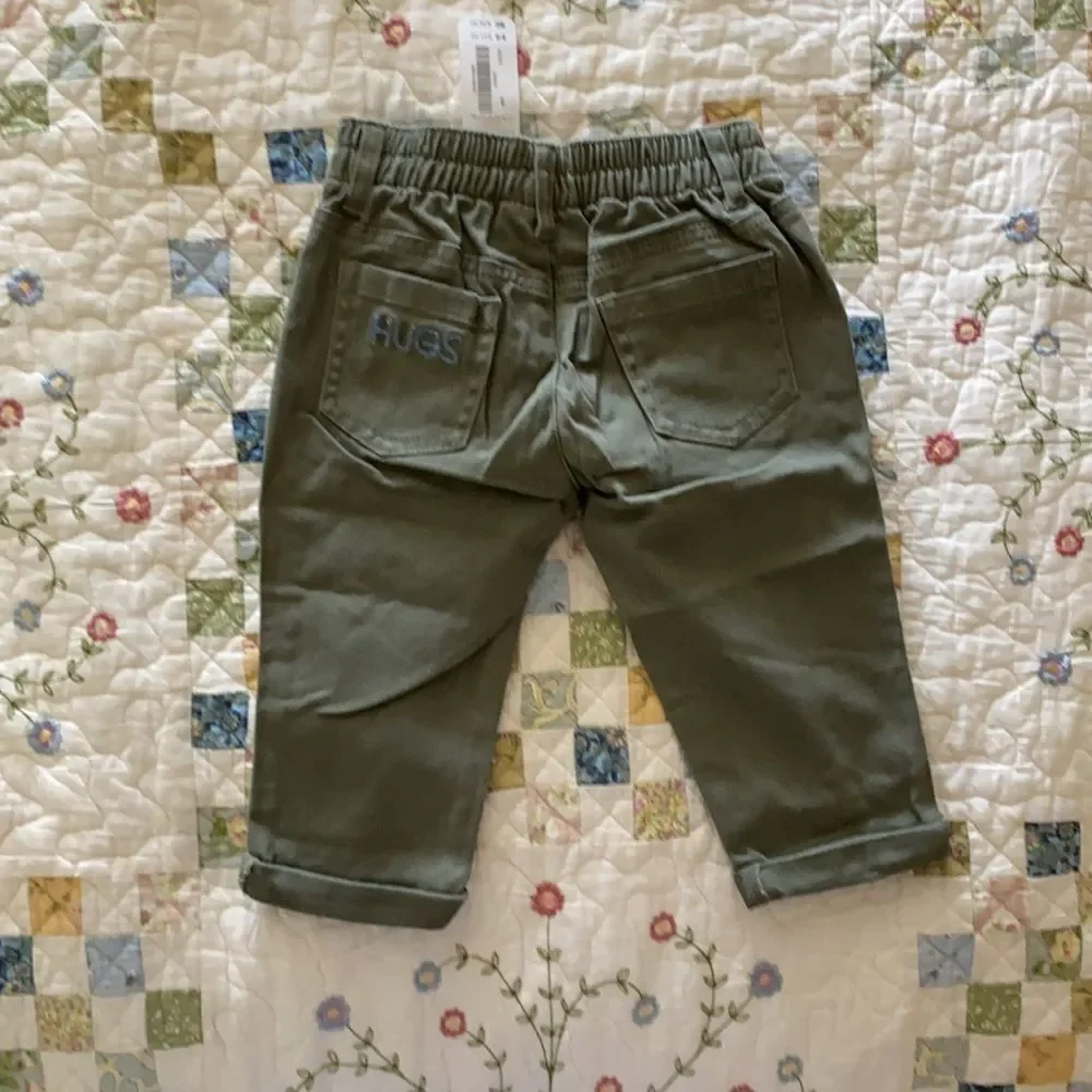 GYMBOREE | Green | Baby Girls Woven Crop Pant